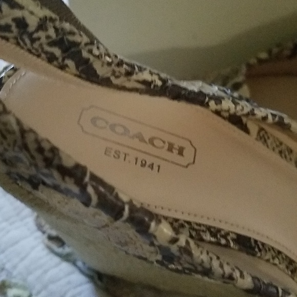 NIB COACH Maritza Platform Espadrille Wedges 9 - Picture 3 of 7
